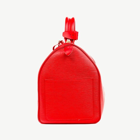 Louis Vuitton Keepall 45 Castilian Red Epi Leather Duffle Bag - Picture 3 of 16